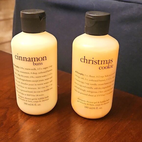 Philosophy Christmas Cookies & Cinnamon Buns 3-in-1 6oz Bottles NEW - Picture 1 of 5